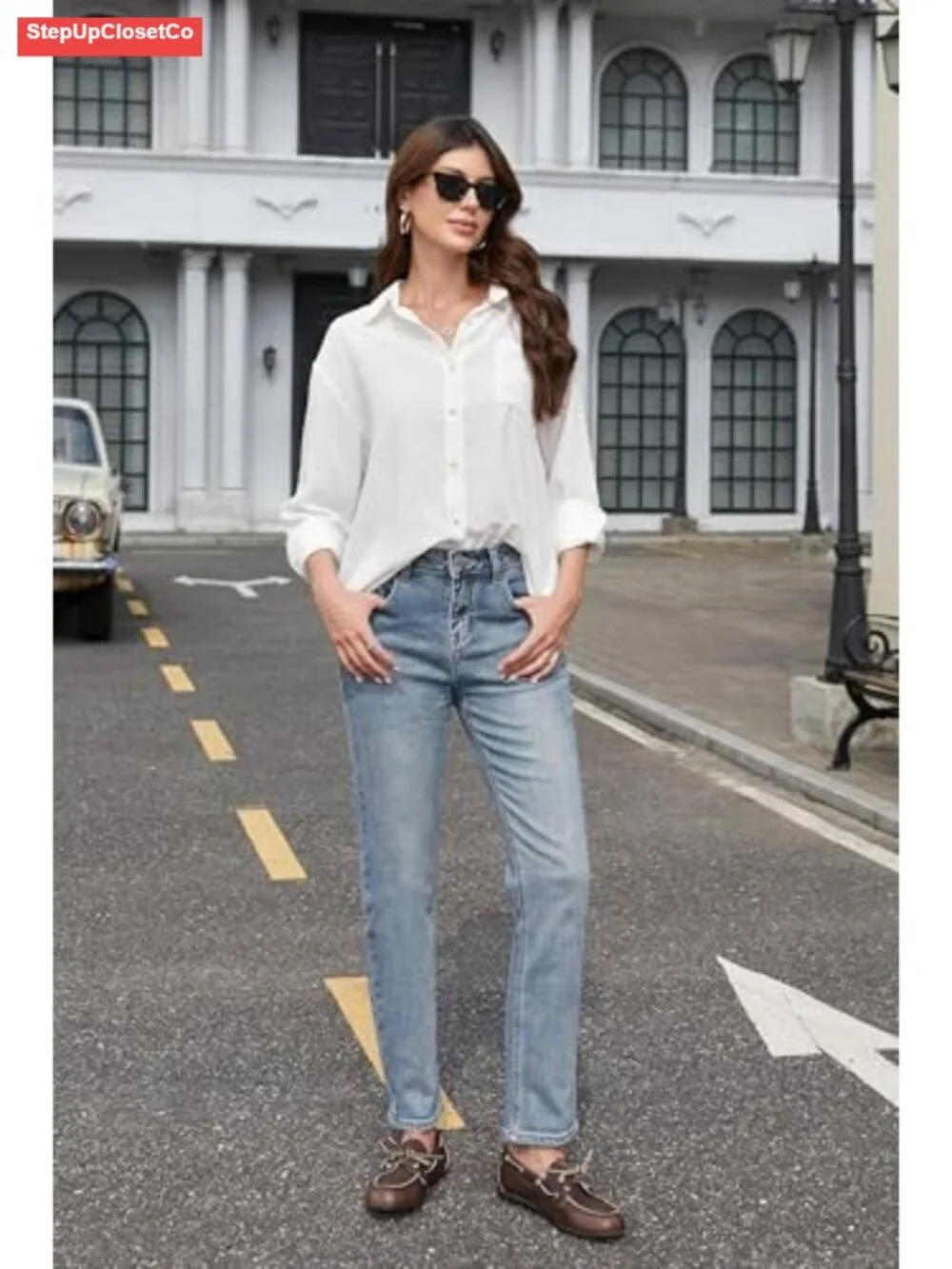 Women's Loafers Slip On Flats Bow Lace Business Casual Work Comfortable Shoes
